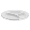 Dart Container Plate, Foam, 3Comp, Whi, 9" 4PK DCC9CPWCR